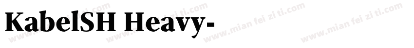 KabelSH Heavy字体转换